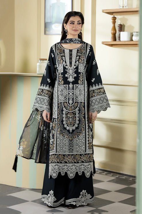 Imrozia Premium | Opaline Drape | IP-189 Pearl Whisper-Brand:Imrozia Premium-Type:Ladies Clothes-Black-Viscose-House of Maryam- Buy in UK, USA