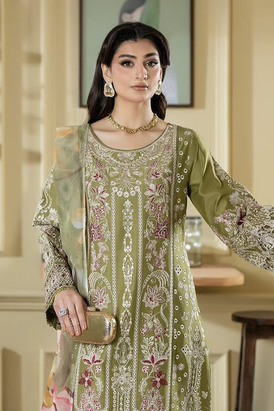 Imrozia Premium | Opaline Drape | IP-193 Pure Allure-Brand:Imrozia Premium-Type:Ladies Clothes-Olive Green-Viscose-House of Maryam- Buy in UK, USA