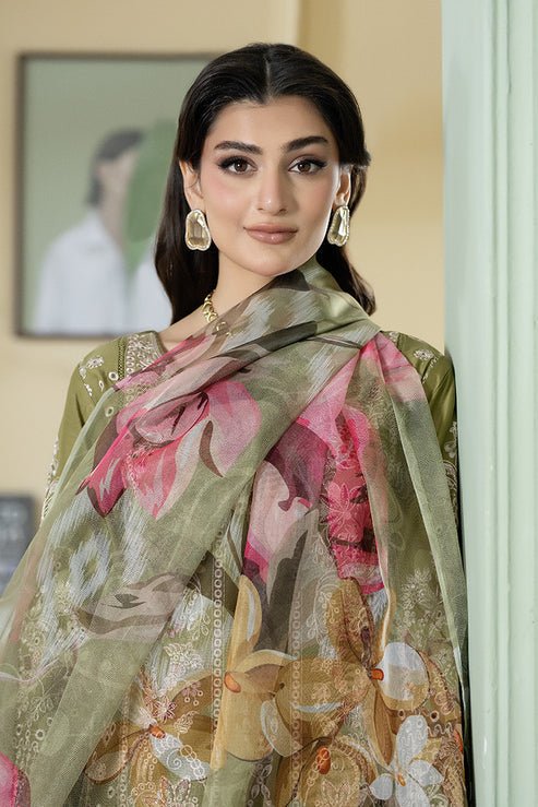 Imrozia Premium | Opaline Drape | IP-193 Pure Allure-Brand:Imrozia Premium-Type:Ladies Clothes-Olive Green-Viscose-House of Maryam- Buy in UK, USA