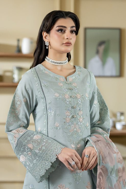 Imrozia Premium | Opaline Drape | IP-194 Opal Mist-Brand:Imrozia Premium-Type:Ladies Clothes-Aqua-Viscose-House of Maryam- Buy in UK, USA