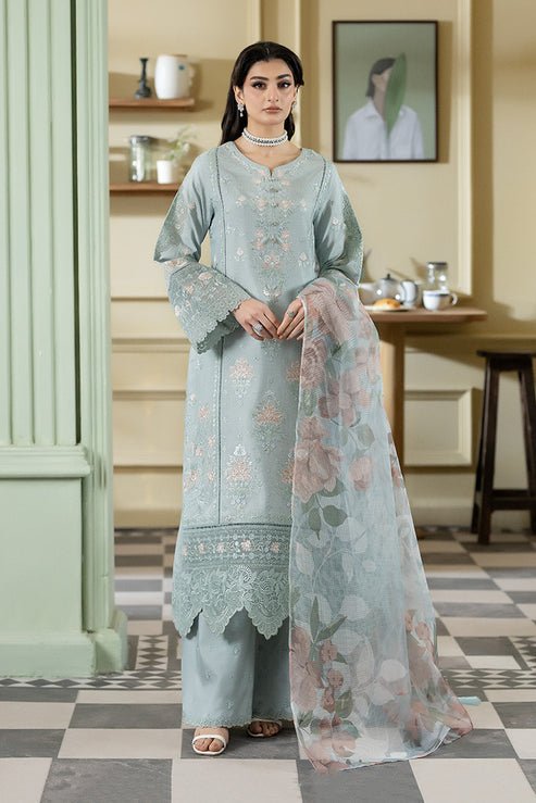Imrozia Premium | Opaline Drape | IP-194 Opal Mist-Brand:Imrozia Premium-Type:Ladies Clothes-Aqua-Viscose-House of Maryam- Buy in UK, USA