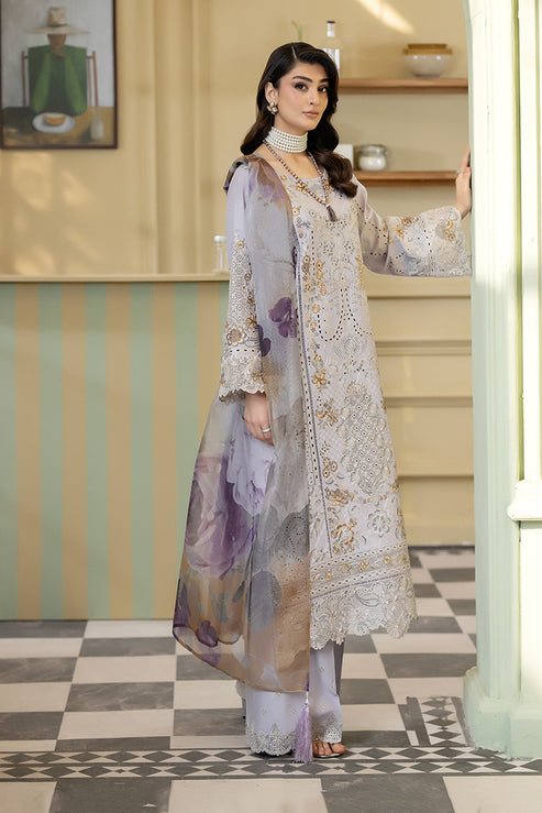 Imrozia Premium | Opaline Drape | IP-195 Glow Drape-Brand:Imrozia Premium-Type:Ladies Clothes-Light Lavender-Viscose-House of Maryam- Buy in UK, USA