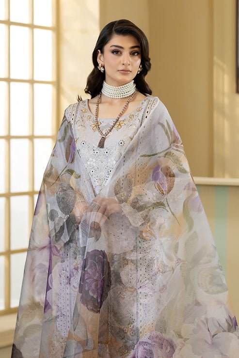 Imrozia Premium | Opaline Drape | IP-195 Glow Drape-Brand:Imrozia Premium-Type:Ladies Clothes-Light Lavender-Viscose-House of Maryam- Buy in UK, USA