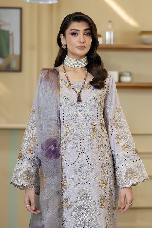 Imrozia Premium | Opaline Drape | IP-195 Glow Drape-Brand:Imrozia Premium-Type:Ladies Clothes-Light Lavender-Viscose-House of Maryam- Buy in UK, USA