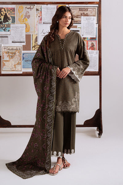 Cross Stitch | Khaddar Linen 25 | OLIVE CHARM