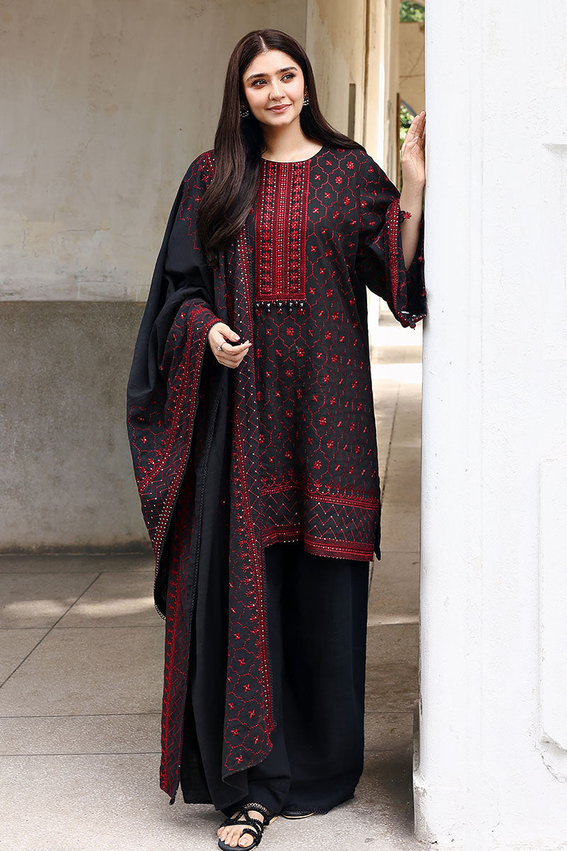 Cross Stitch | Khaddar Linen 25 | GARNET GRACE-1