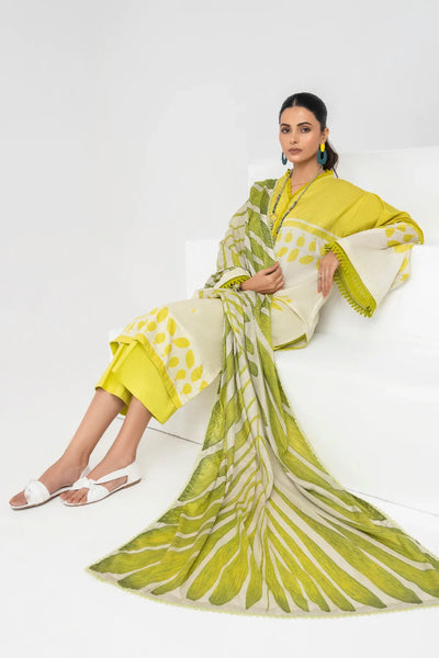 Ittehad | Printed Lawn 24 | IP3P06-3PS-LMN -  Ittehad Casuals - Original Designer Dress - House of Maryam