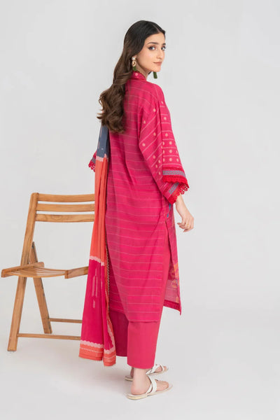 Ittehad | Printed Lawn 24 | IP3P01-3PS-DPK -  Ittehad Casuals - Original Designer Dress - House of Maryam
