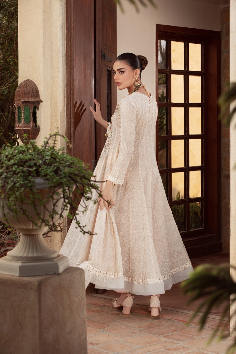 Panache | Pret | Ivory Buzz -  Panache By Mona clothing - Original Designer Dress - House of Maryam