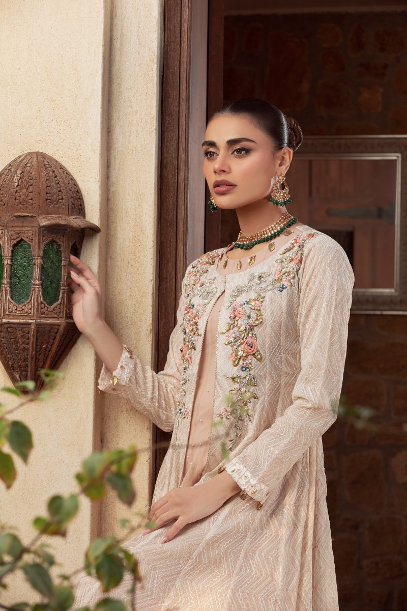 Panache | Pret | Ivory Buzz -  Panache By Mona clothing - Original Designer Dress - House of Maryam