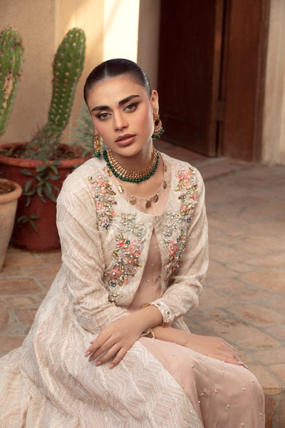 Panache | Pret | Ivory Buzz -  Panache By Mona clothing - Original Designer Dress - House of Maryam
