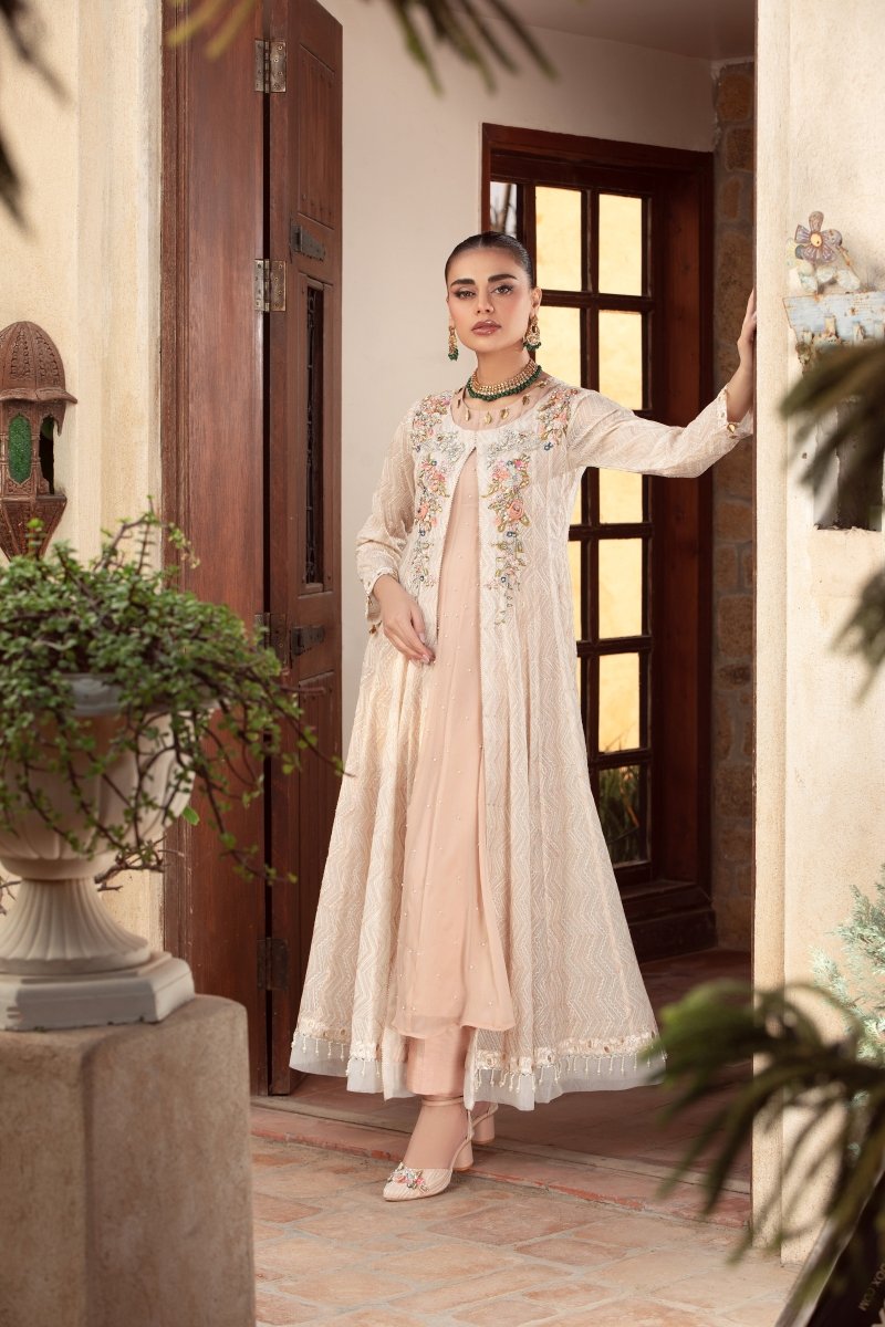Panache | Pret | Ivory Buzz -  Panache By Mona clothing - Original Designer Dress - House of Maryam