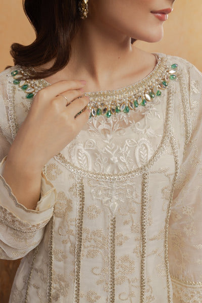 Panache | Pret | Ivory Forest -  Panache By Mona  - Original Designer Dress - House of Maryam