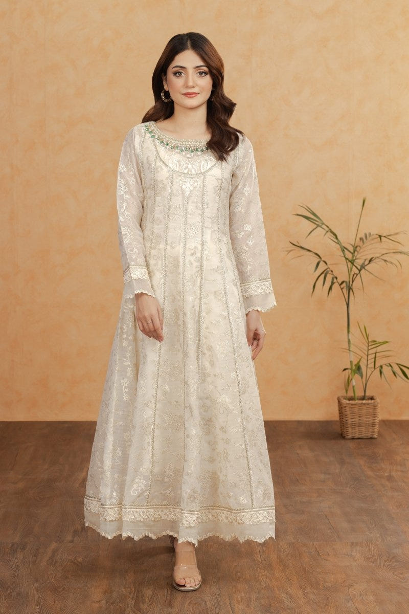 Panache | Pret | Ivory Forest -  Panache By Mona  - Original Designer Dress - House of Maryam