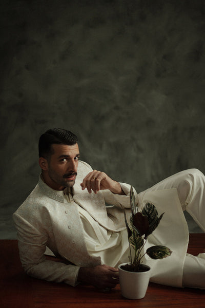 Republic By Omar Farooq | Sherwani Couture | 'Ishan' Sherwani -  Republic by Omar Farooq SHERWANI COUTURE - Original Designer Dress - House of Maryam