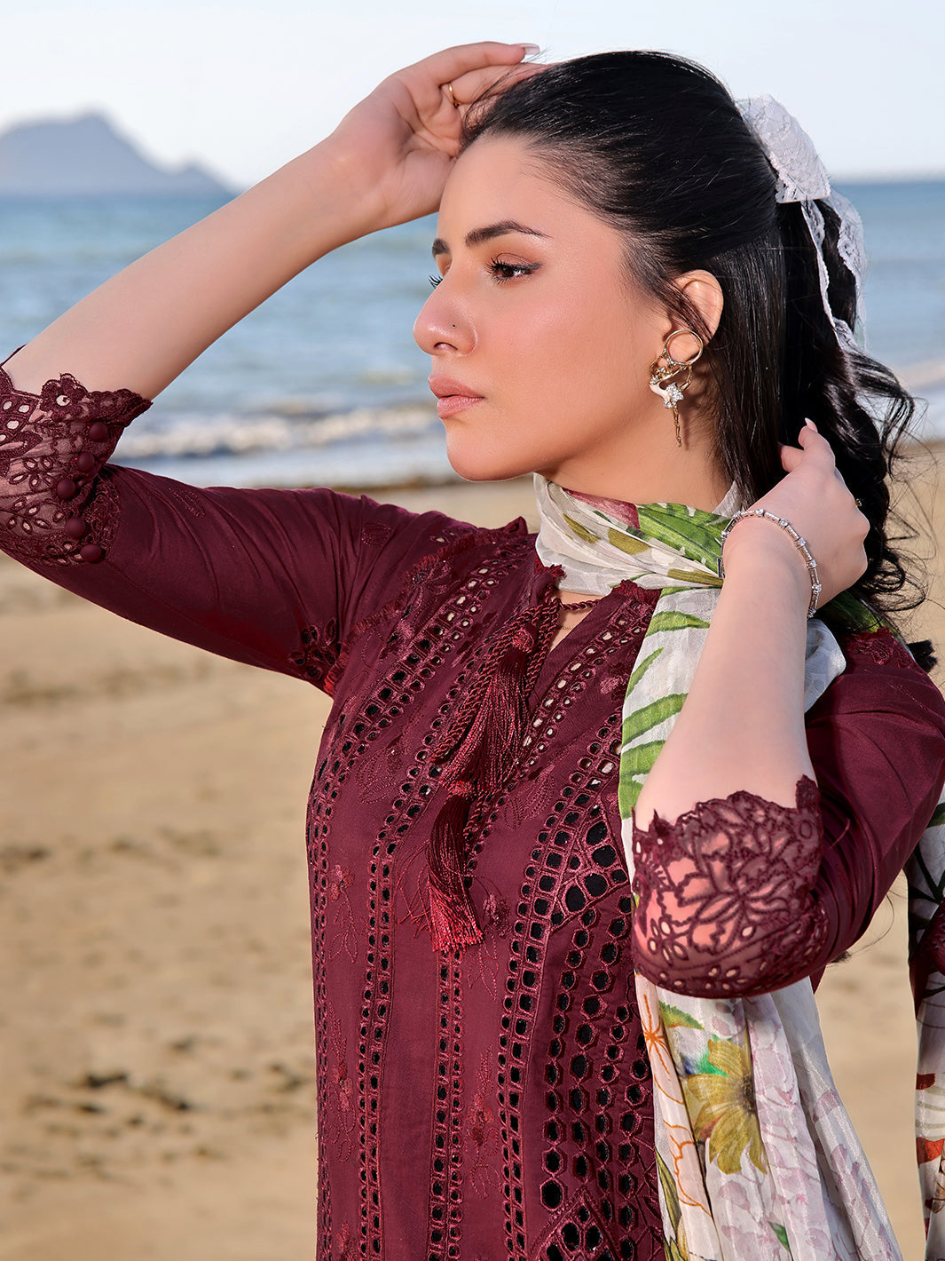 Izel | Saahil Signature Lawn 24 | LALEEN -  Izel Luxury - Original Designer Dress - House of Maryam