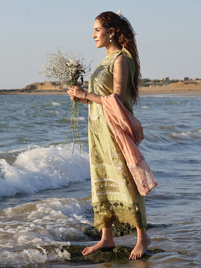 Izel | Saahil Signature Lawn 24 | MUZLIN -  Izel Luxury - Original Designer Dress - House of Maryam