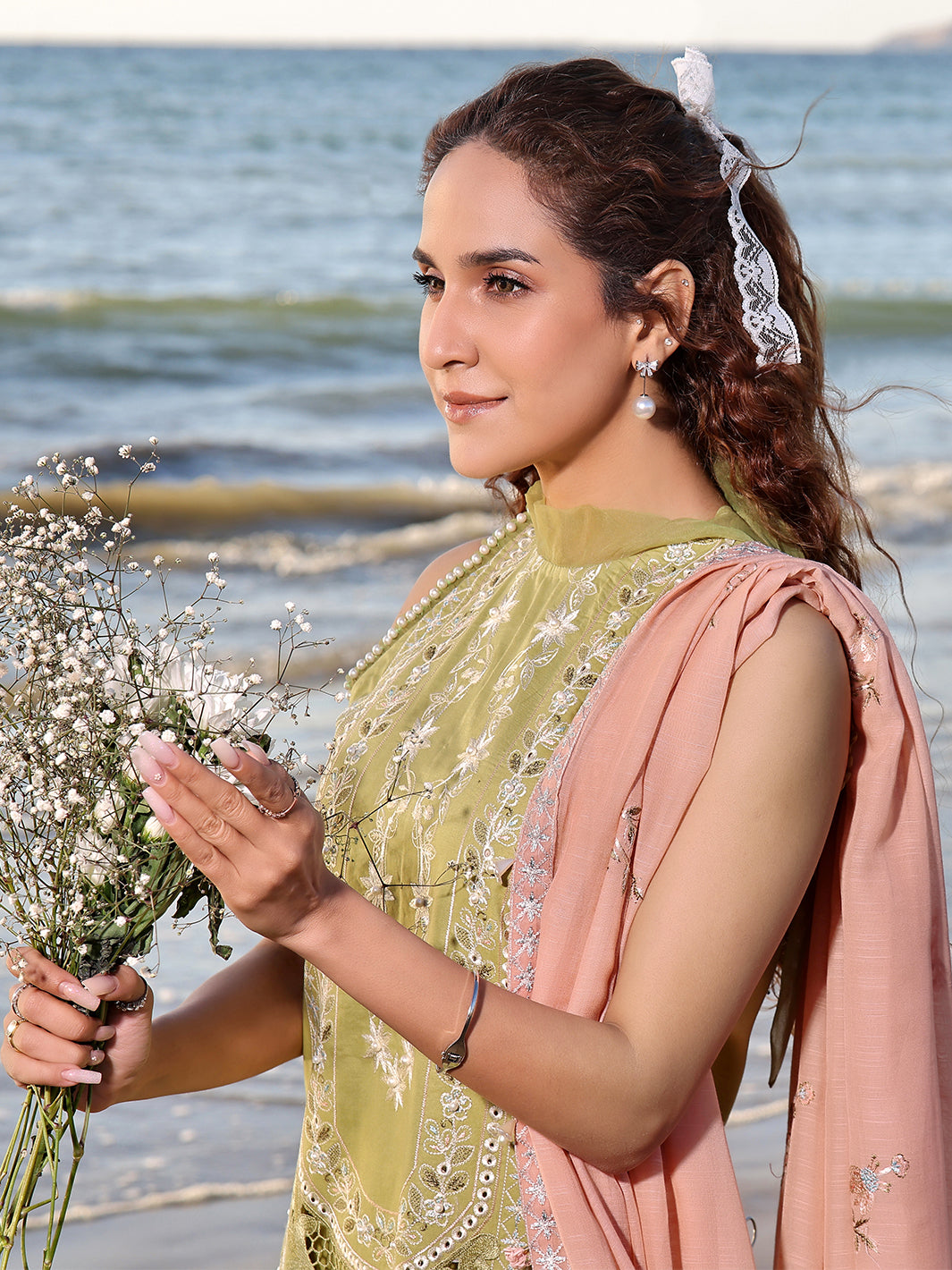 Izel | Saahil Signature Lawn 24 | MUZLIN -  Izel Luxury - Original Designer Dress - House of Maryam