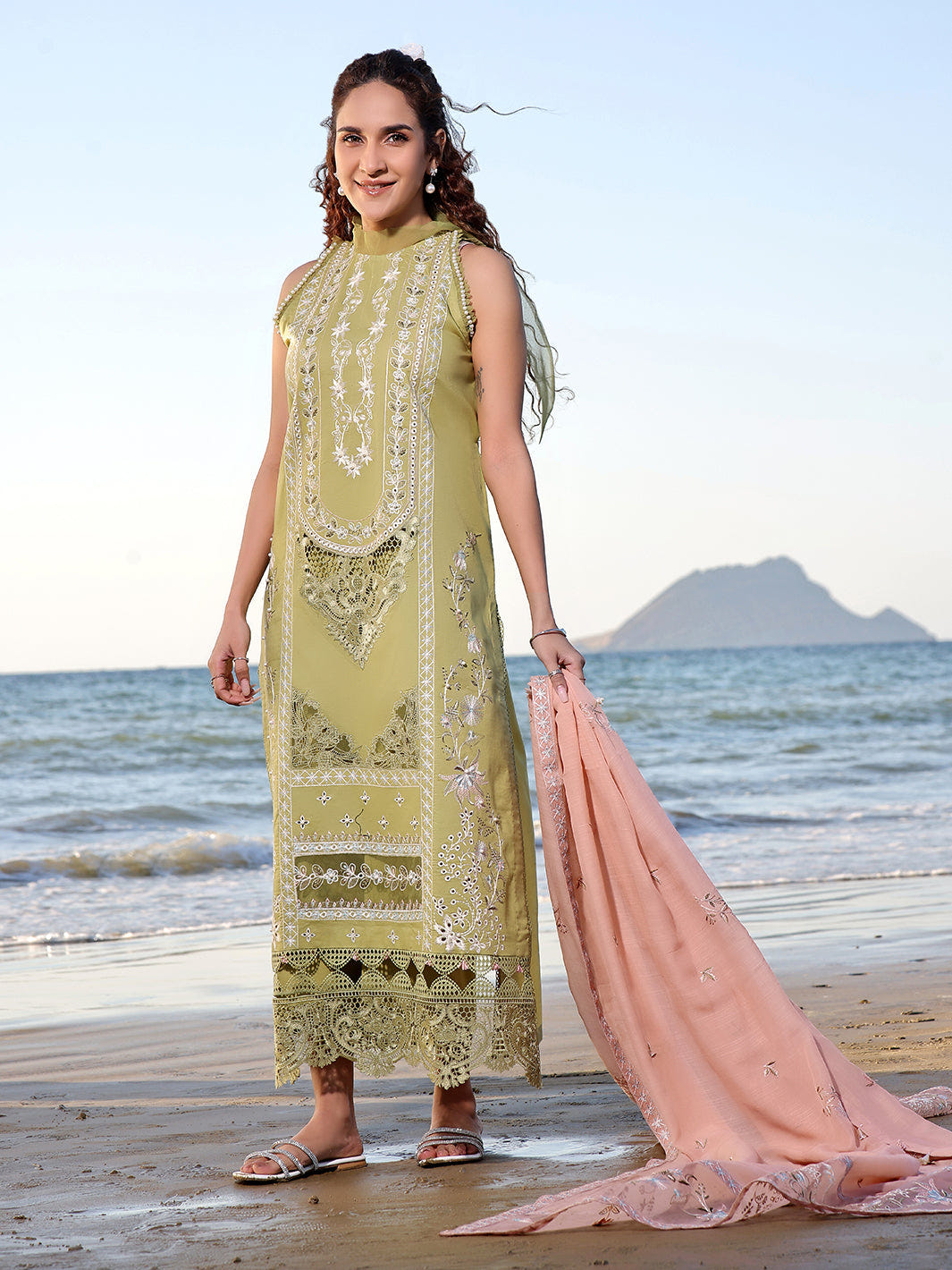 Izel | Saahil Signature Lawn 24 | MUZLIN -  Izel Luxury - Original Designer Dress - House of Maryam