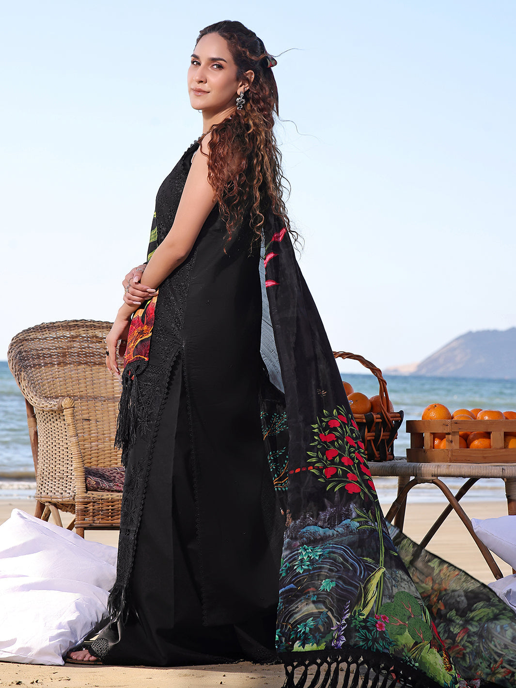 Izel | Saahil Signature Lawn 24 | NUREH -  Izel Luxury - Original Designer Dress - House of Maryam