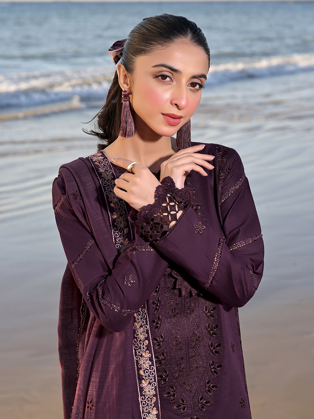 Izel | Saahil Signature Lawn 24 | CAIA -  Izel Luxury - Original Designer Dress - House of Maryam