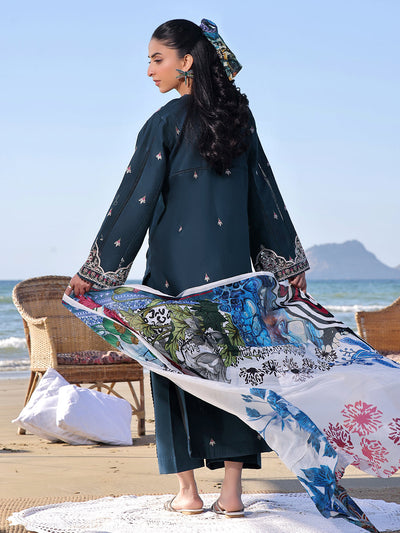 Izel | Saahil Signature Lawn 24 | SAPPHIRE -  Izel Luxury - Original Designer Dress - House of Maryam