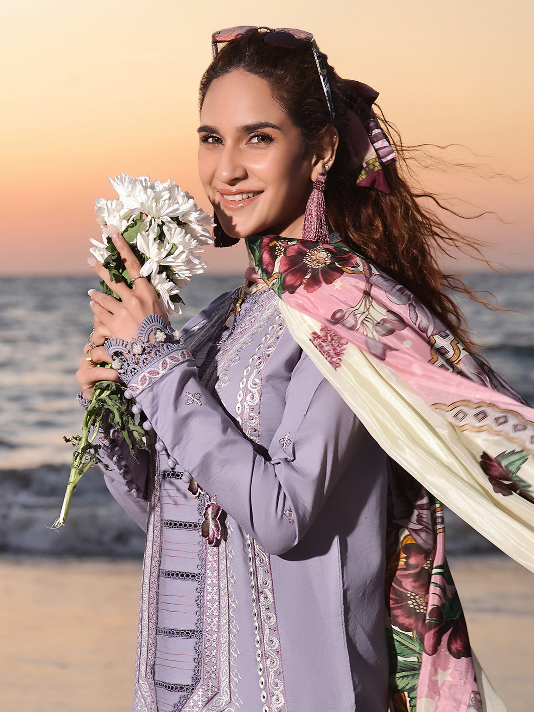 Izel | Saahil Signature Lawn 24 | VANYA -  Izel Luxury - Original Designer Dress - House of Maryam