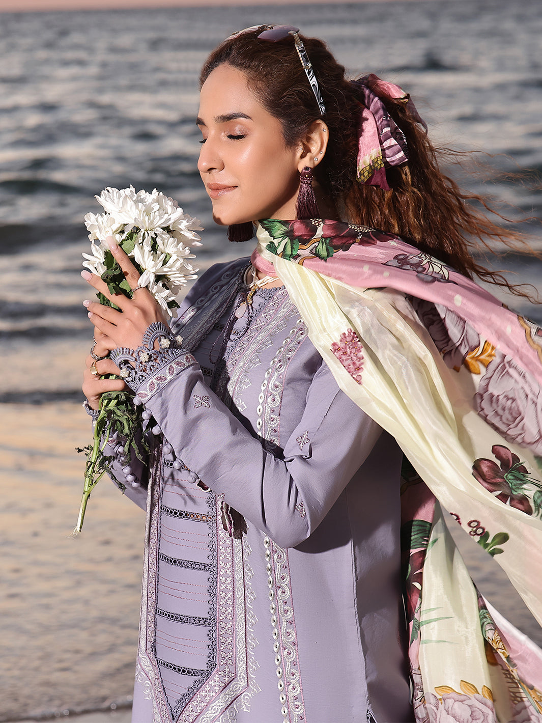 Izel | Saahil Signature Lawn 24 | VANYA -  Izel Luxury - Original Designer Dress - House of Maryam