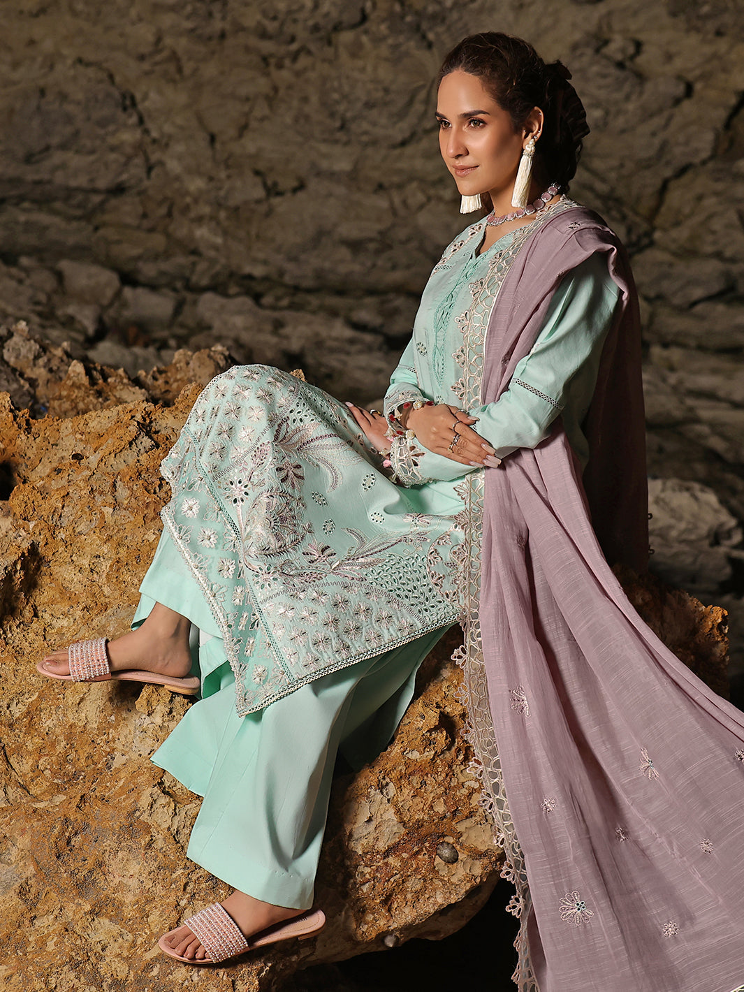 Izel | Saahil Signature Lawn 24 | ZAIB -  Izel Luxury - Original Designer Dress - House of Maryam
