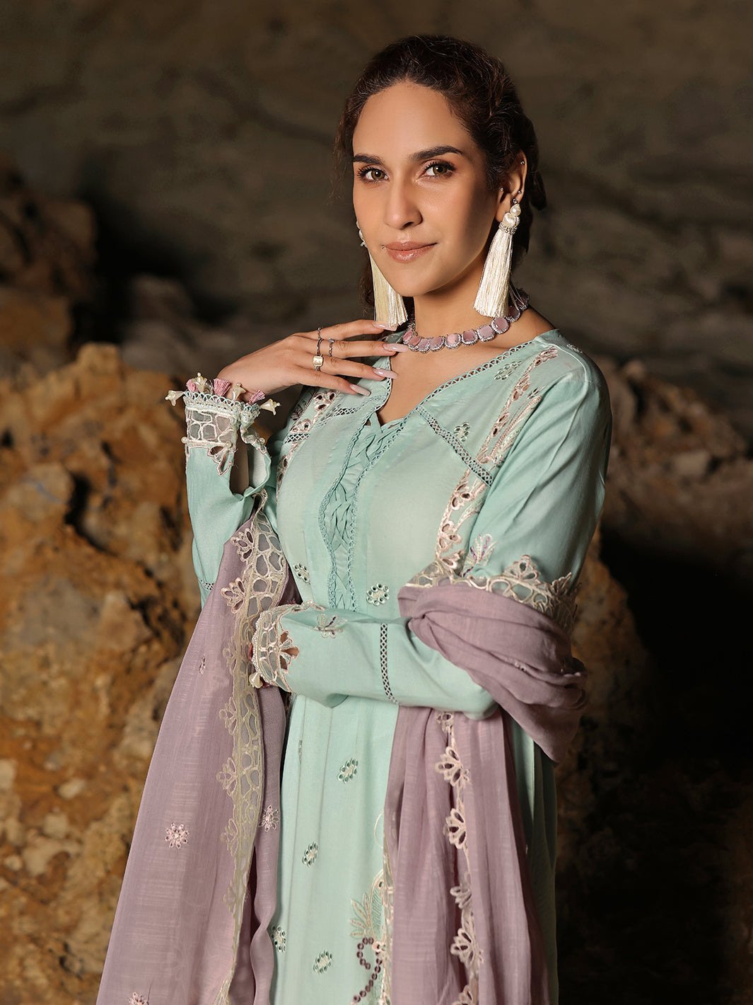 Izel | Saahil Signature Lawn 24 | ZAIB -  Izel Luxury - Original Designer Dress - House of Maryam