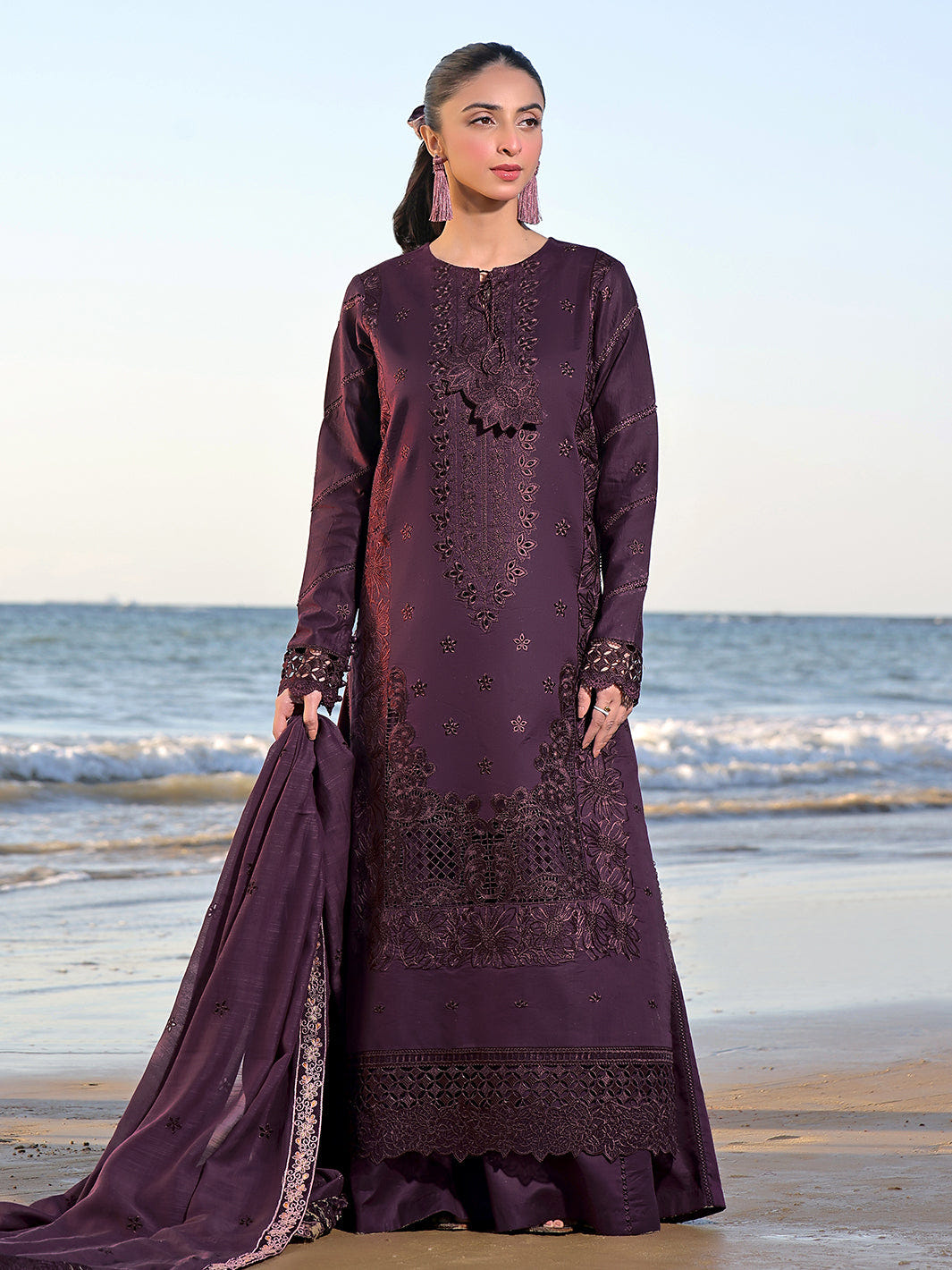 Izel | Saahil Signature Lawn 24 | CAIA -  Izel Luxury - Original Designer Dress - House of Maryam