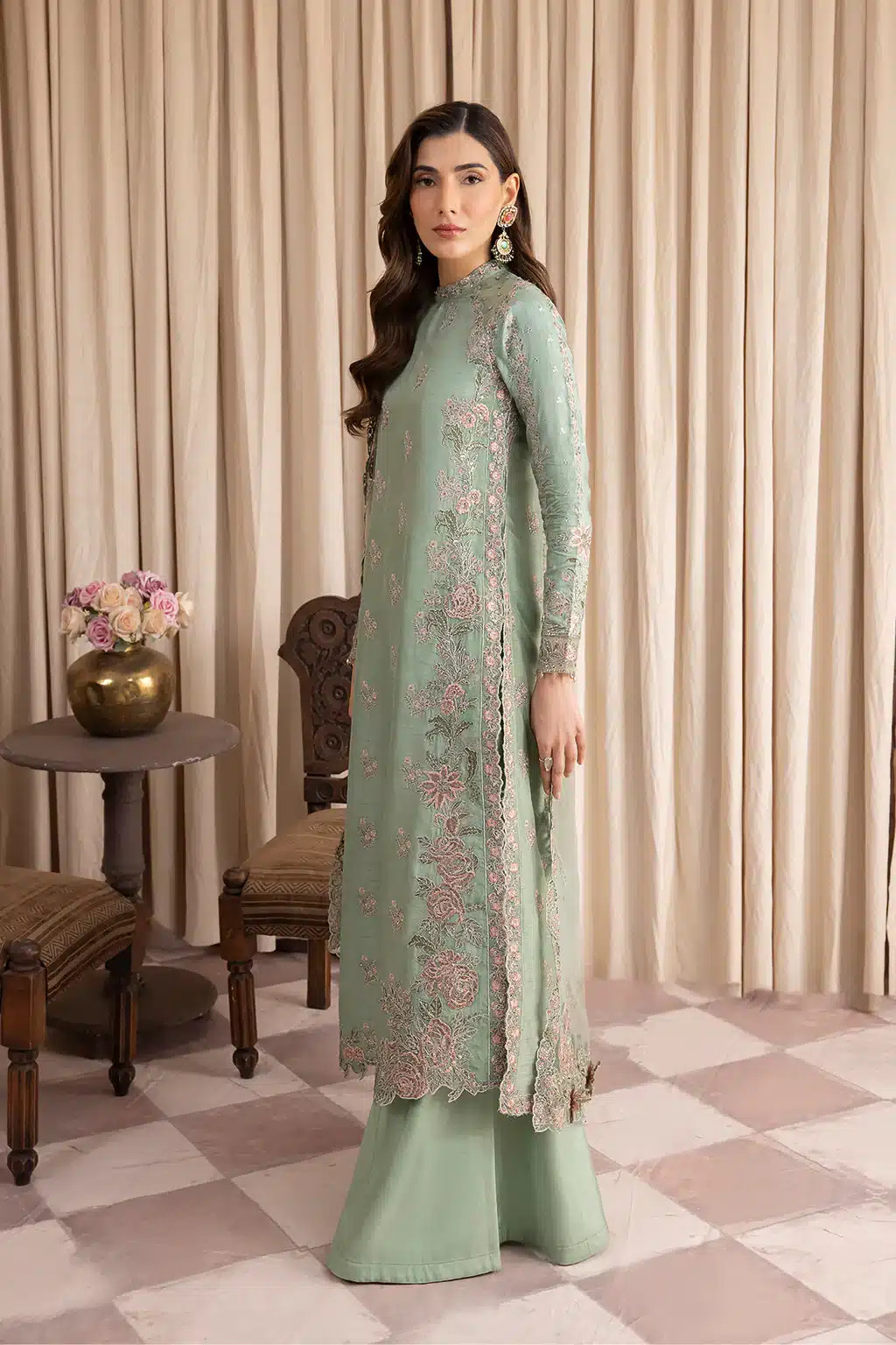 Iznik | Festive Raw Silk 23 | IRS-01 SUAVE -  Iznik Formal - Original Designer Dress - House of Maryam