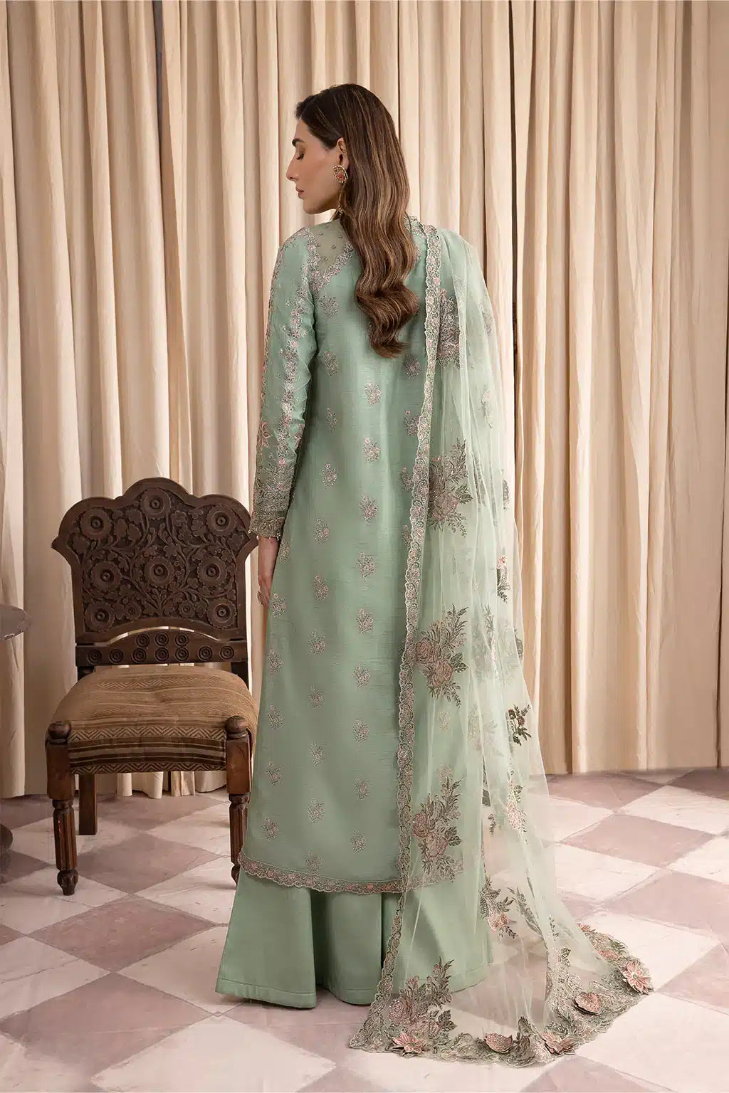 Iznik | Festive Raw Silk 23 | IRS-01 SUAVE -  Iznik Formal - Original Designer Dress - House of Maryam