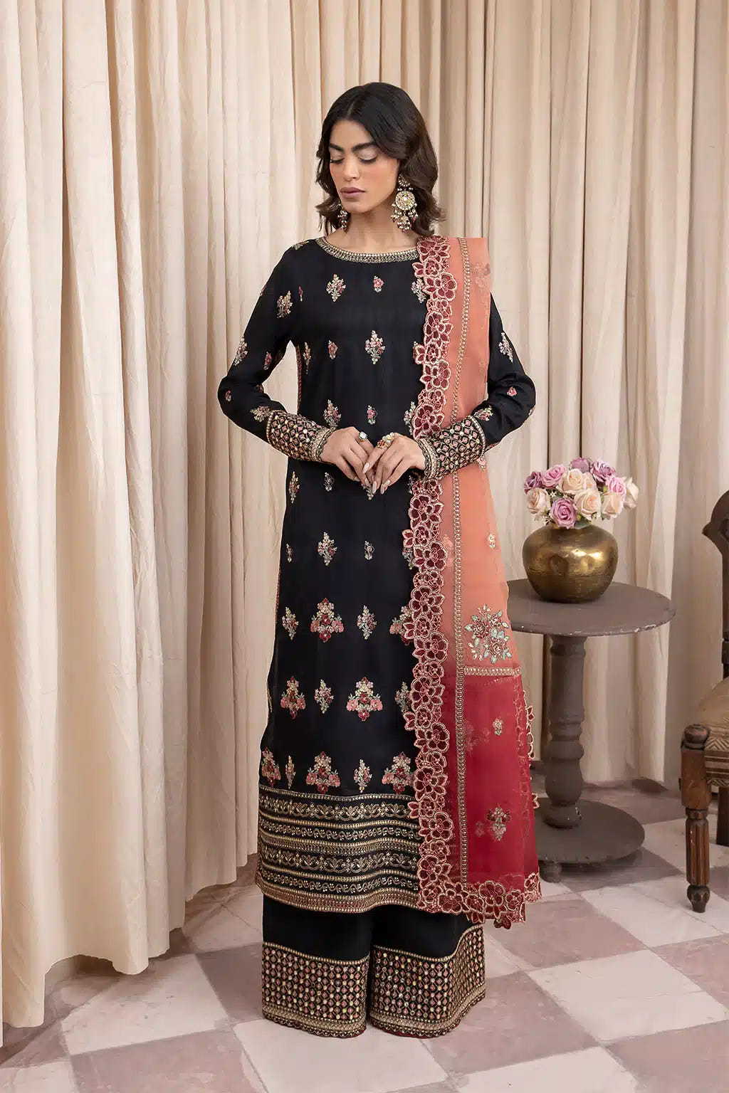 Iznik | Festive Raw Silk 23 | IRS-02 ELIXIR -  Iznik Formal - Original Designer Dress - House of Maryam