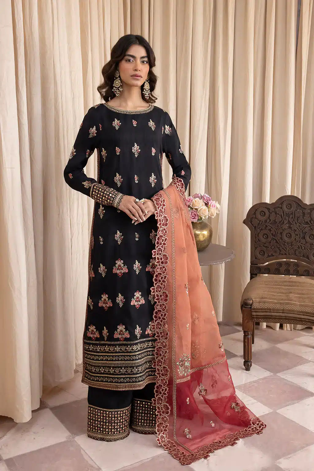 Iznik | Festive Raw Silk 23 | IRS-02 ELIXIR -  Iznik Formal - Original Designer Dress - House of Maryam