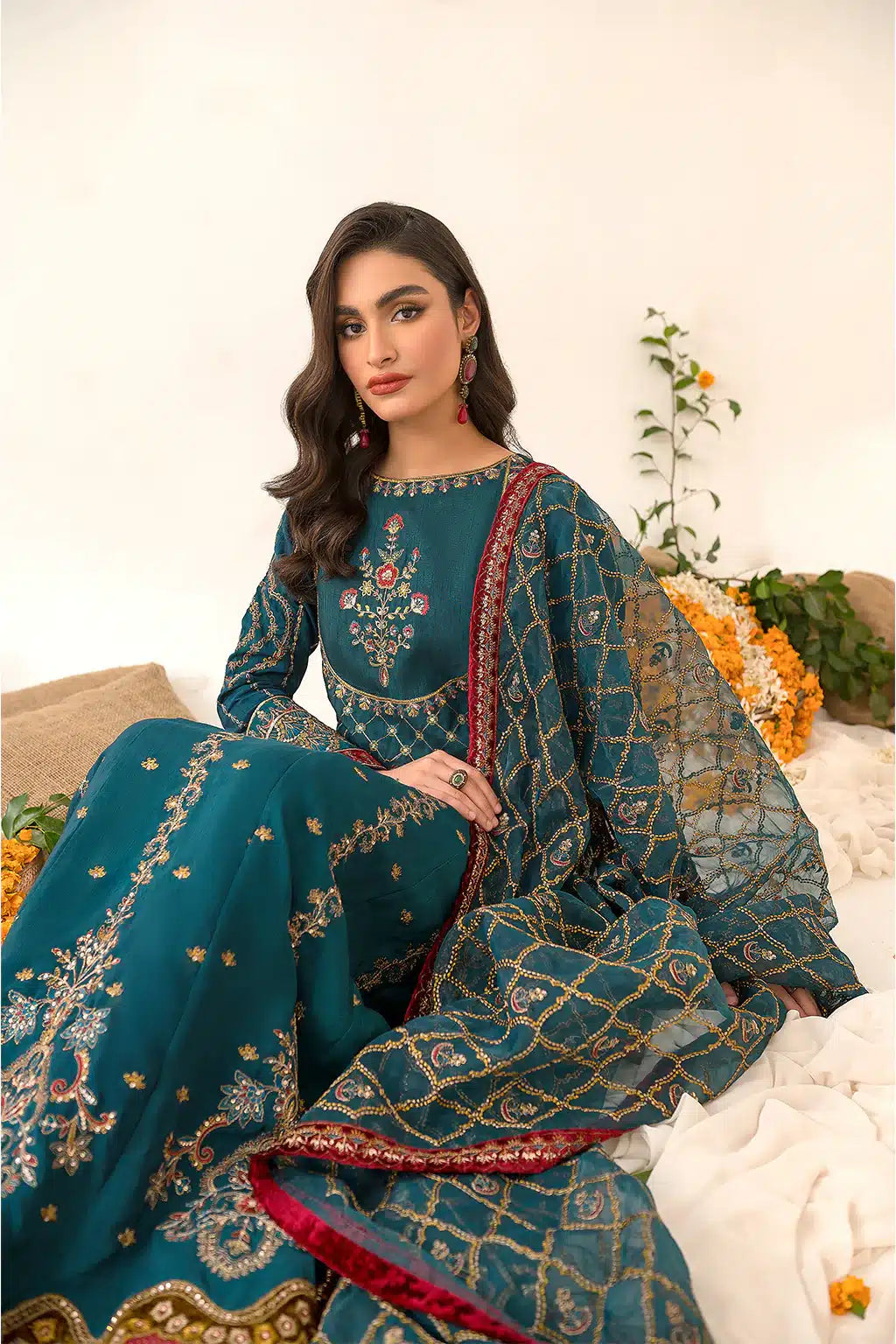 Iznik | Festive Raw Silk 23 | IRS-08 SANGUINE -  Iznik Formal - Original Designer Dress - House of Maryam