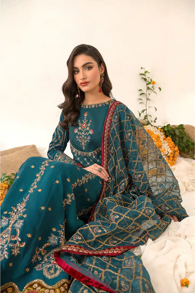 Iznik | Festive Raw Silk 23 | IRS-08 SANGUINE -  Iznik Formal - Original Designer Dress - House of Maryam