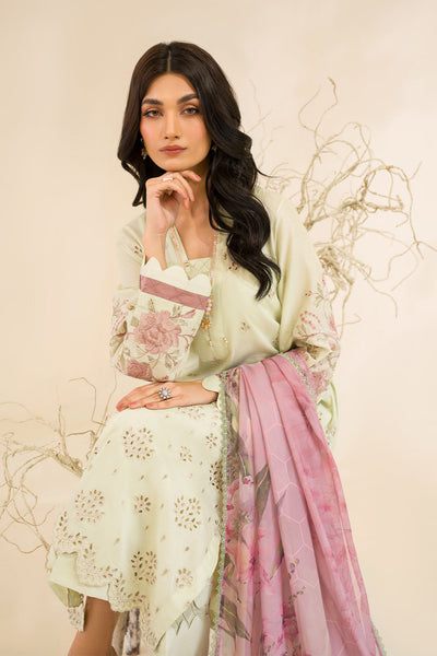 Iznik | Lawnkari 24 | UE-198 SILKGREEN -  Iznik Formal - Original Designer Dress - House of Maryam