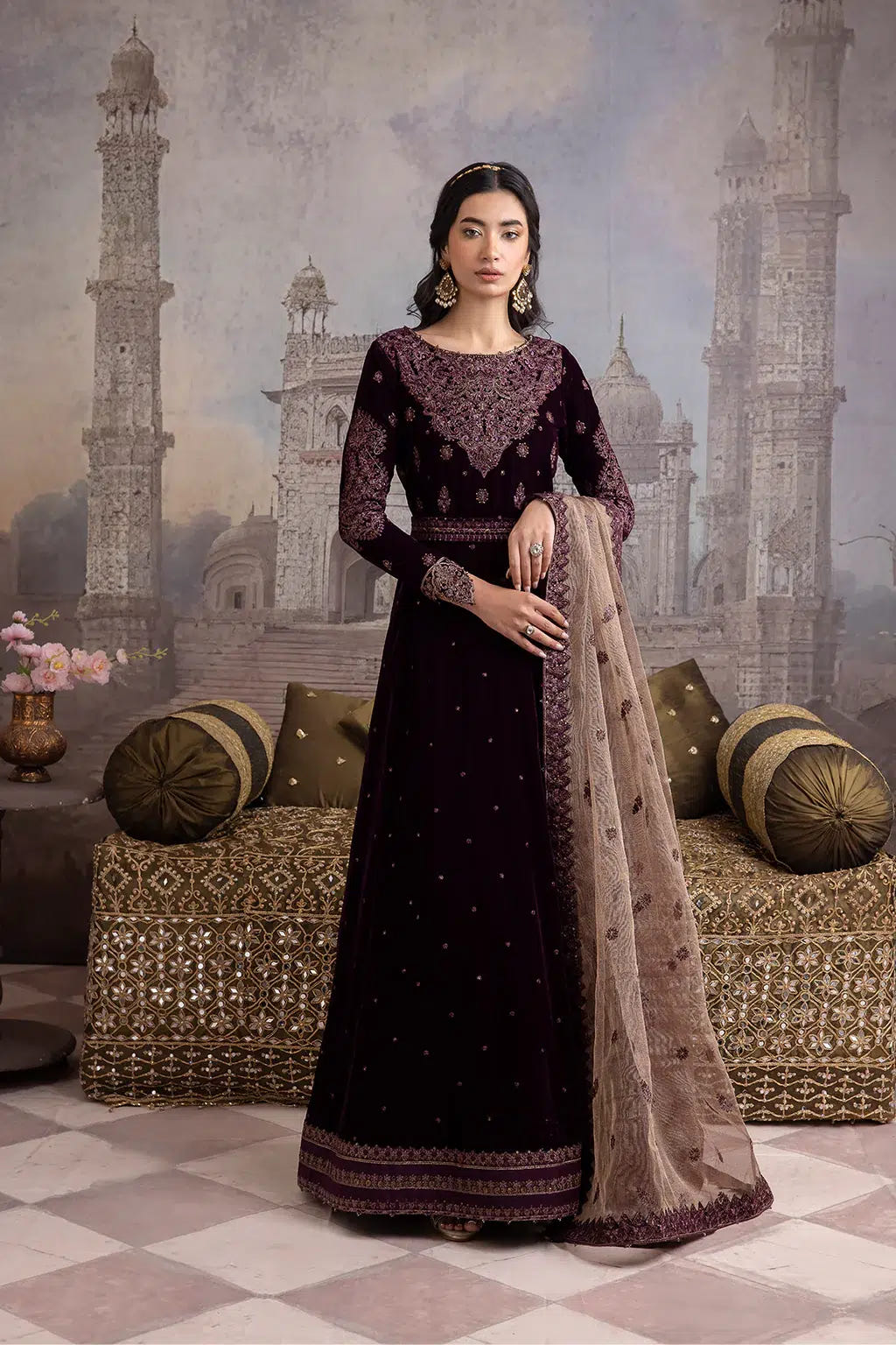 Iznik | Festive Velvet 23 | IV-36 ELAHEH -  Iznik Formal - Original Designer Dress - House of Maryam