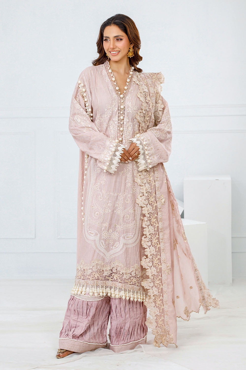 Gul Ahmed | Festive Eid 25 | FE-52068 -  Gul Ahmed Ladies Clothes - Original Designer Dress - House of Maryam