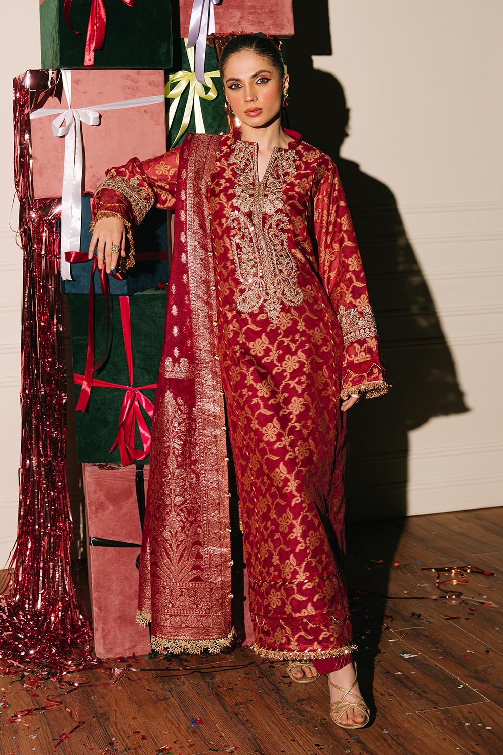 Gul Ahmed | Festive Eid 25 | FE-52073 -  Gul Ahmed Ladies Clothes - Original Designer Dress - House of Maryam