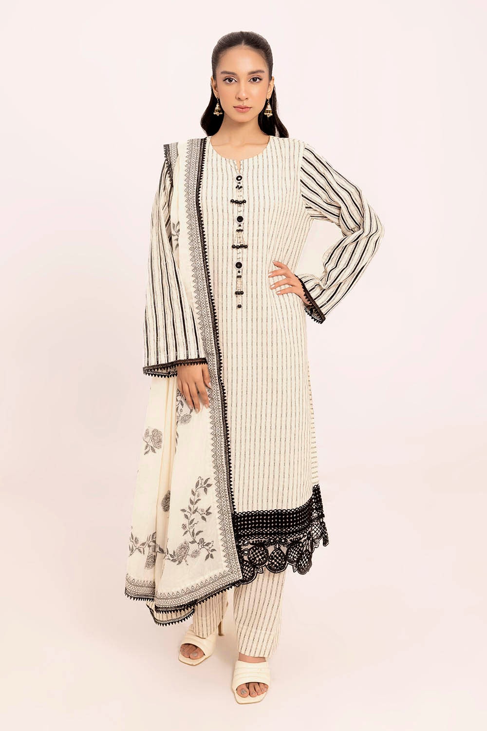 Gul Ahmed | Taara 25 | JD-42008 -  Gul Ahmed Ladies Clothes - Original Designer Dress - House of Maryam