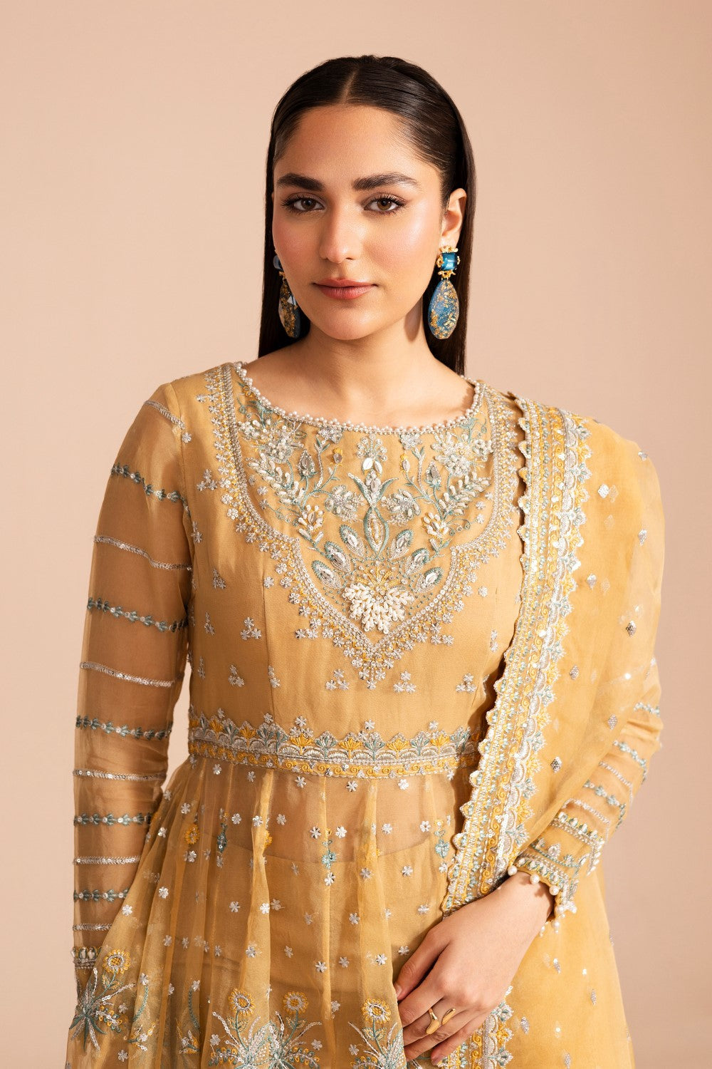 Maryum N Maria | Zircon Formals | JAHANANA - MS40074 -  Maryum N Maria Ladies Clothes - Original Designer Dress - House of Maryam