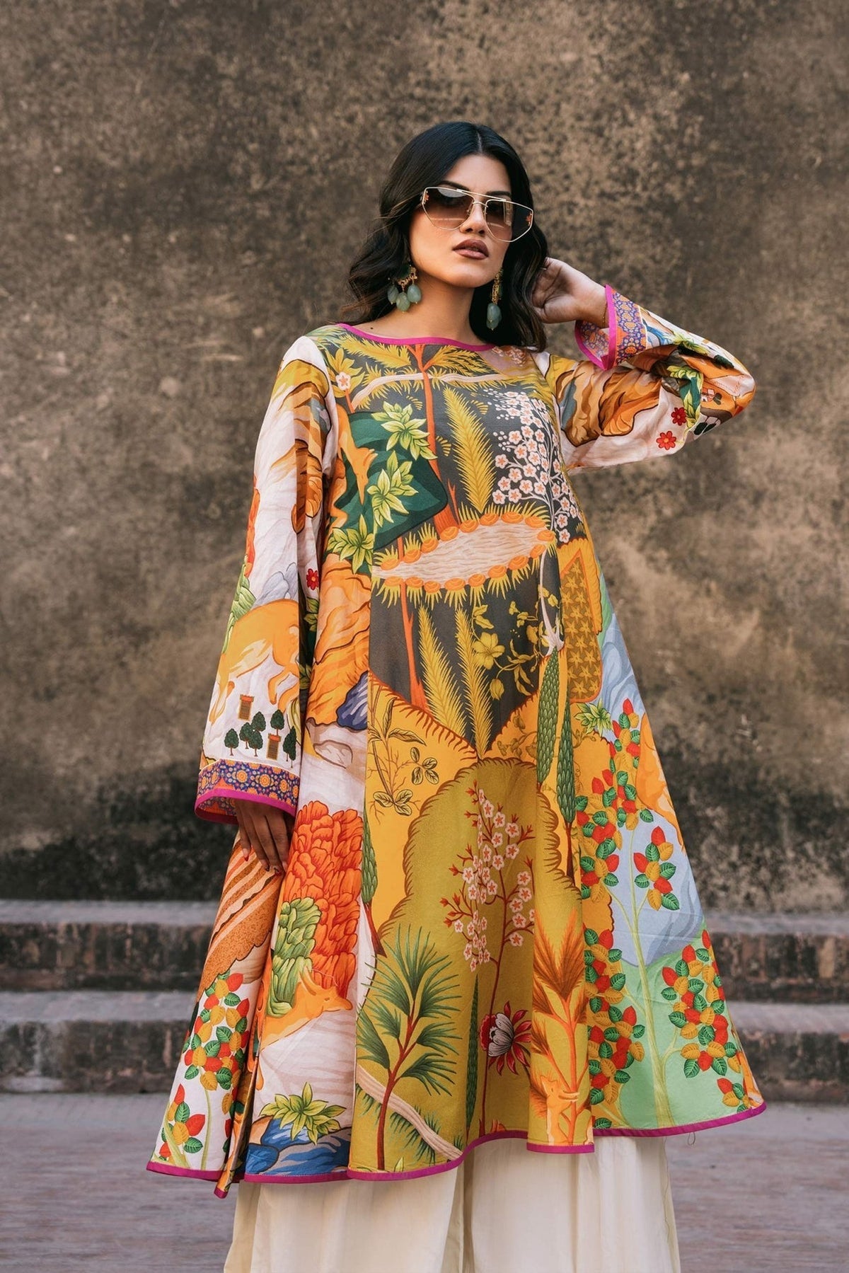 Fahad Hussayn | Lawn Banger | Jaisamand -  Fahad Hussayn Ladies Clothes - Original Designer Dress - House of Maryam