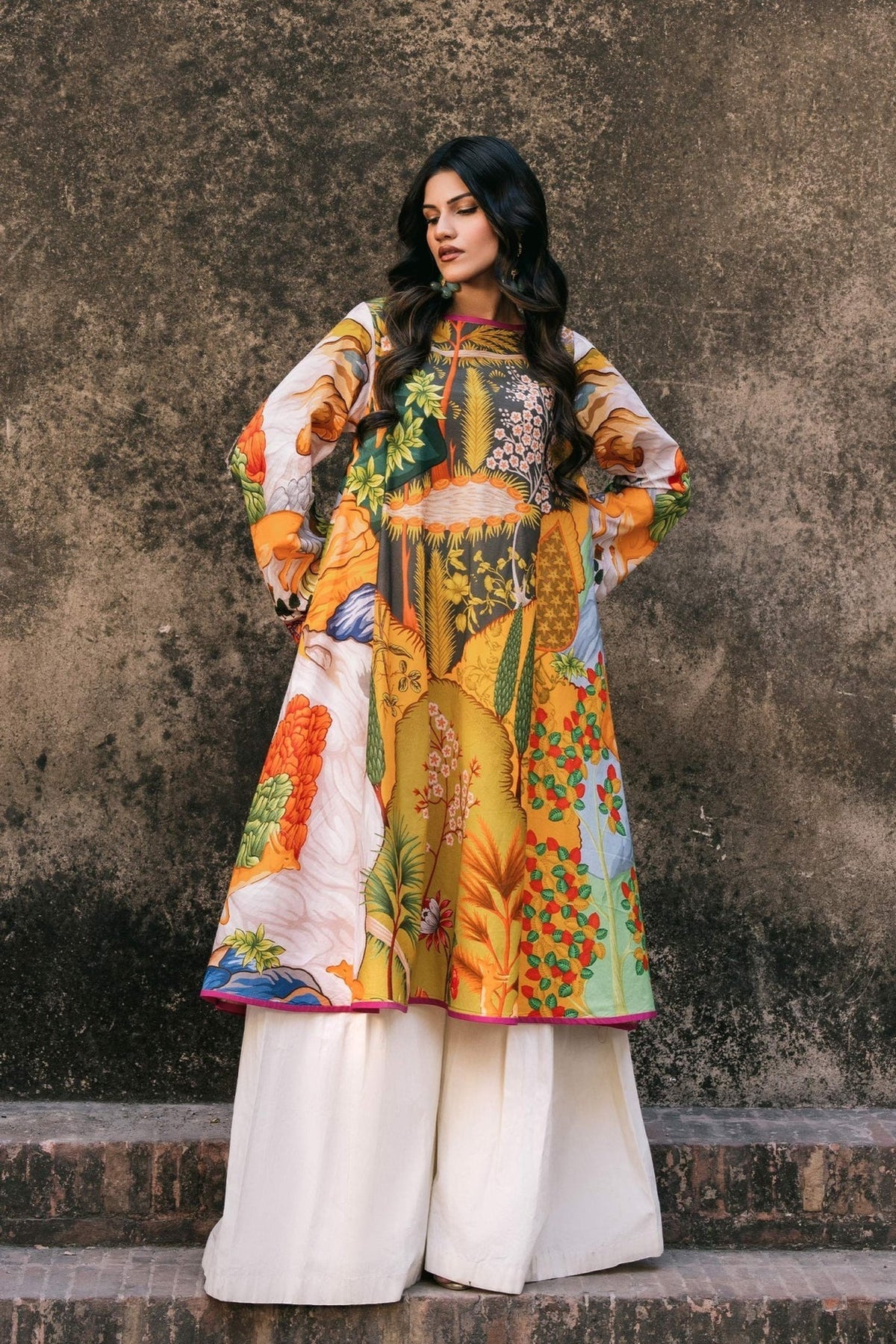 Fahad Hussayn | Lawn Banger | Jaisamand -  Fahad Hussayn Ladies Clothes - Original Designer Dress - House of Maryam