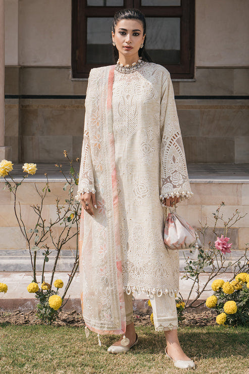 Jazmin | Shahkaar Luxury Lawn 24 | SL24-D7 -  Jazmin Luxury - Original Designer Dress - House of Maryam
