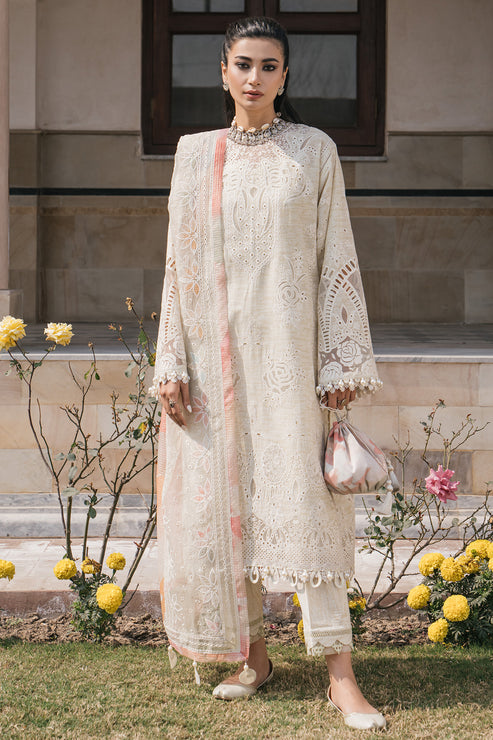 Jazmin | Shahkaar Luxury Lawn 24 | SL24-D7 -  Jazmin Luxury - Original Designer Dress - House of Maryam
