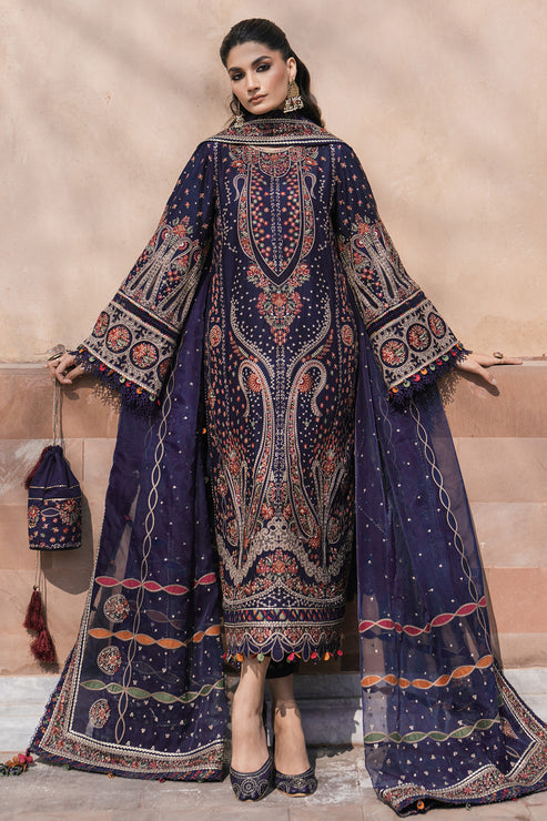 Jazmin | Shahkaar Luxury Lawn 24 | SL24-D9 -  Jazmin Luxury - Original Designer Dress - House of Maryam