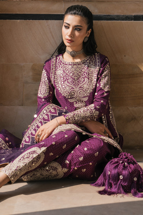 Jazmin | Shahkaar Luxury Lawn 24 | SL24-D6 -  Jazmin Luxury - Original Designer Dress - House of Maryam