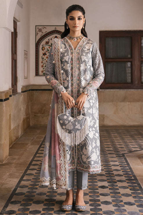 Jazmin | Shahkaar Luxury Lawn 24 | SL24-D3 -  Jazmin Luxury - Original Designer Dress - House of Maryam